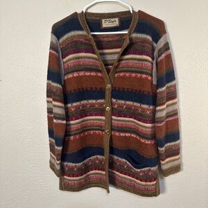 Multicolor Striped Cardigan